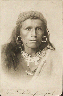 Tom Torlino, Navajo, on entry to Carlisle School, Carlisle, Pennsylvania